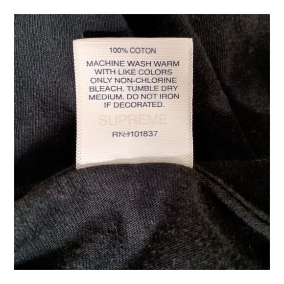 Supreme Paint T-Shirt Tee Short Sleeve Cotton Crew Neck Black Multi Mens Medium - Picture 5 of 5